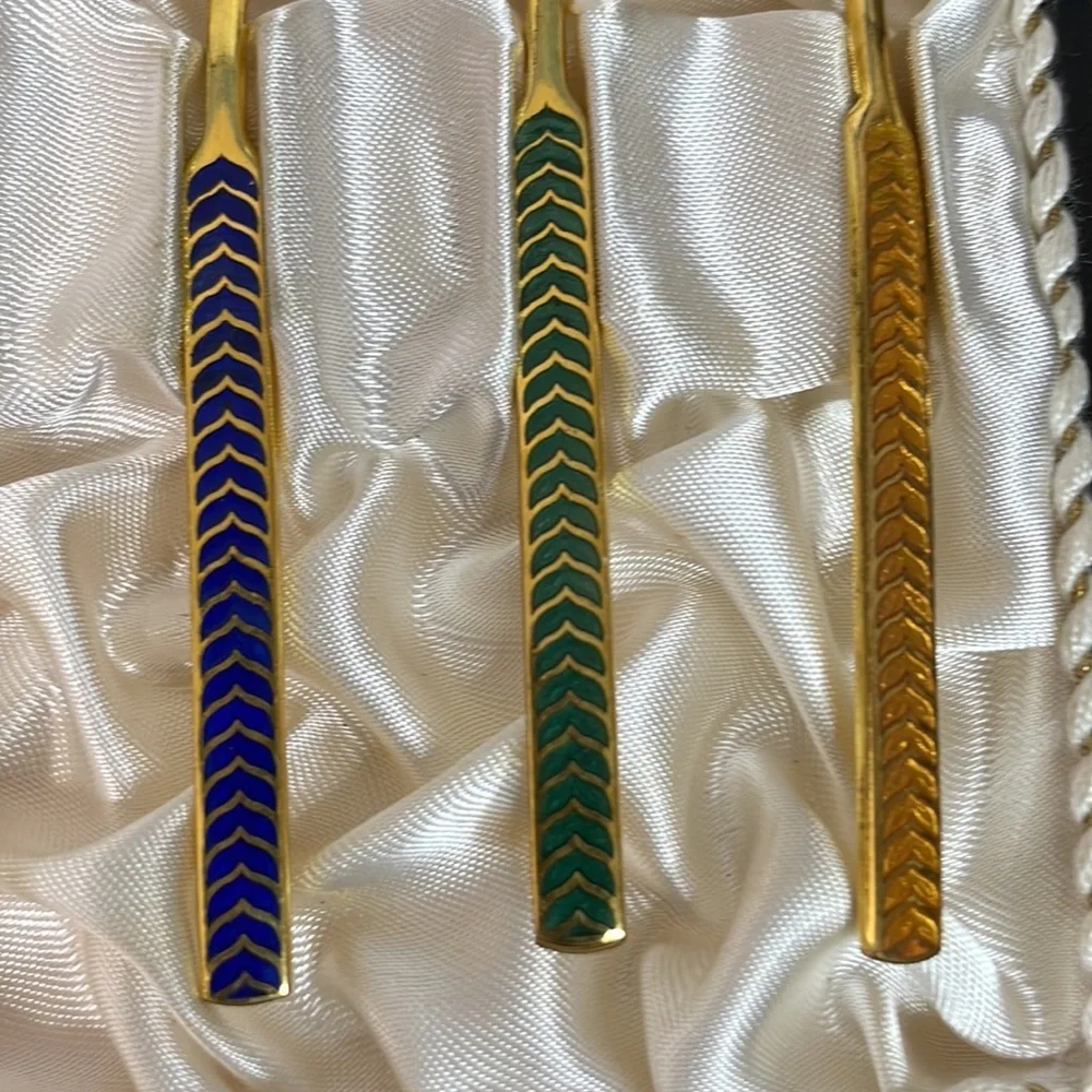 Meka Reklamegaver of Denmark 14k gold plate spoons.​​